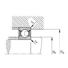S 6016-2Z,  DIN 625-1 ˜ʵҪߴ, ɂg϶ܷ
