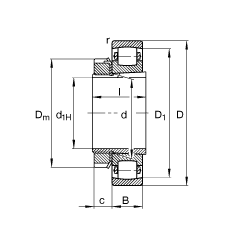 ΝLS 20217-K-MB-C3 + H217,  DIN 635  DIN 5415 ˜ʵҪߴ, F׺;o
